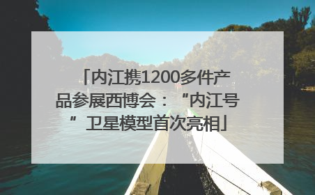 内江携1200多件产品参展西博会：“内江号”卫星模型首次亮相